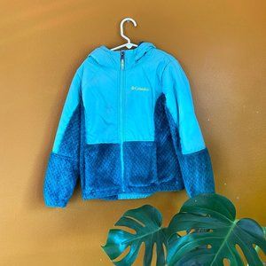 Soft Teal Columbia Girls Zip Up